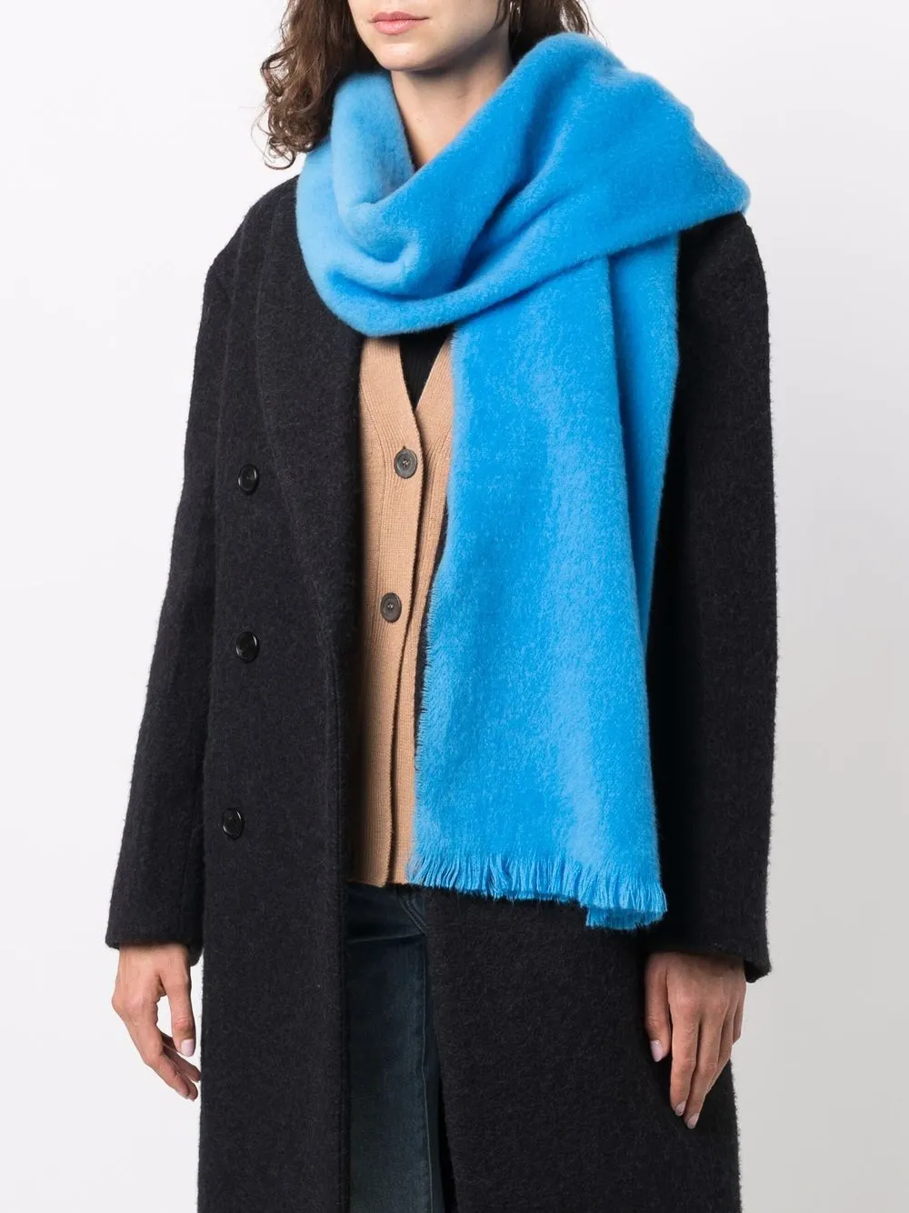 фото Forte forte шарф с бахромой