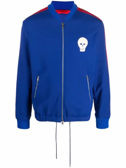 Alexander McQueen Sportjacke mit Totenkopf-Patch