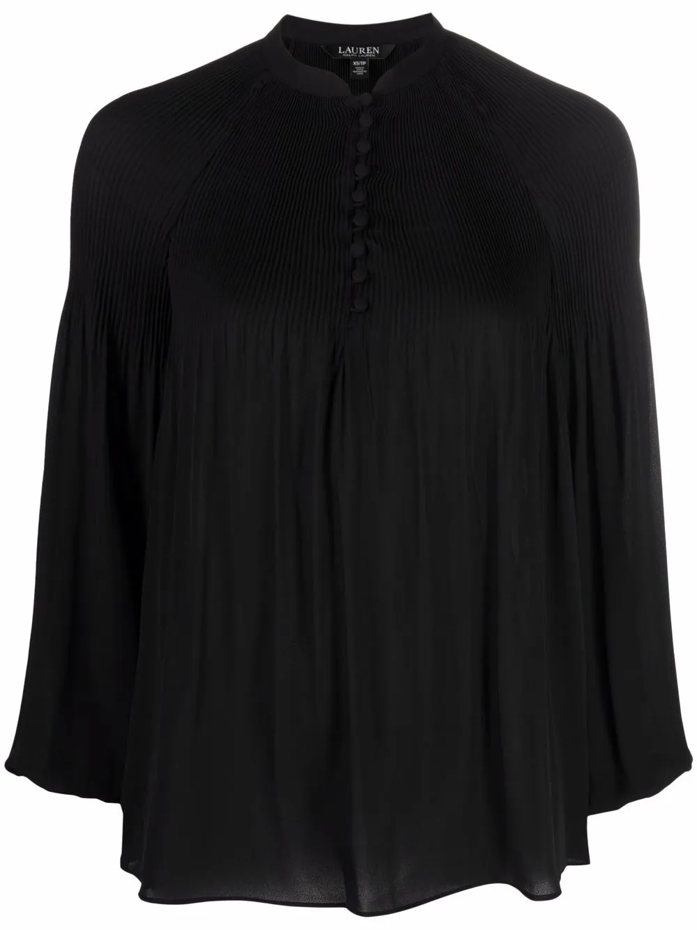 

Lauren Ralph Lauren camisa con pliegues - Negro