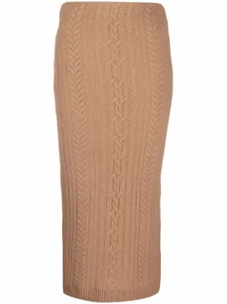 Balmain cable-knit Pencil Skirt - Farfetch