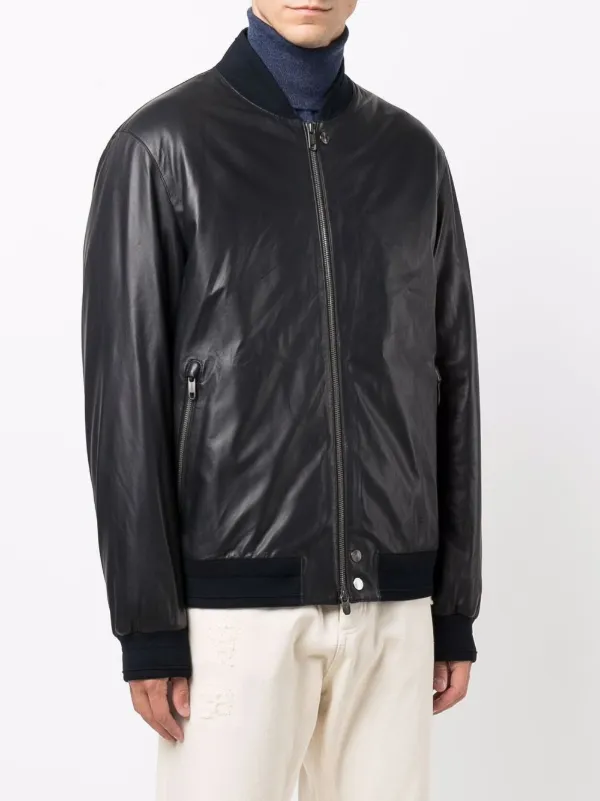 z zegna leather jacket