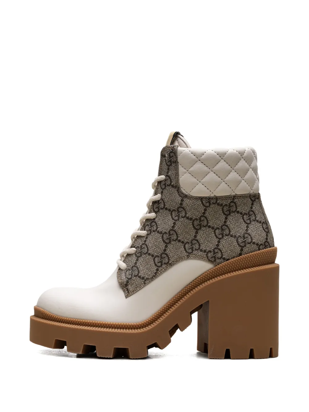 Gucci GG Ankle Boots | White | FARFETCH