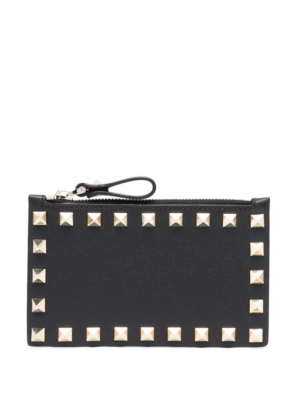 фото Valentino garavani rockstud-detail zip cardholder