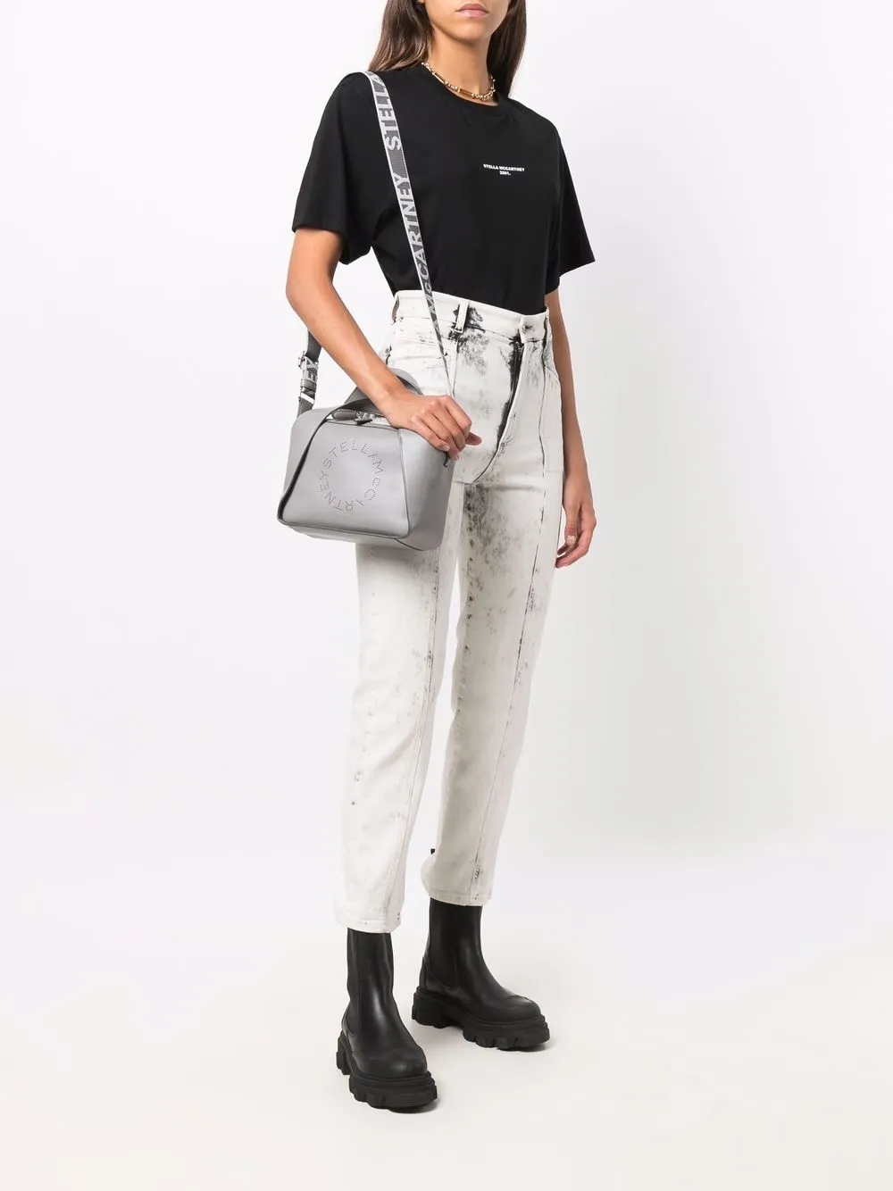 Imagem 2 de Stella McCartney Bolsa tote com estampa de logo