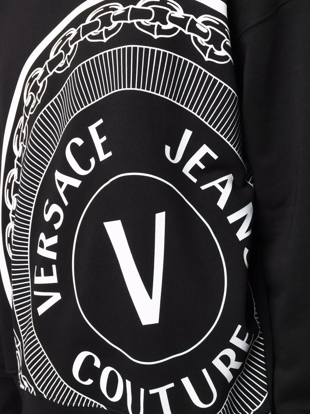 фото Versace jeans couture толстовка с круглым вырезом и логотипом