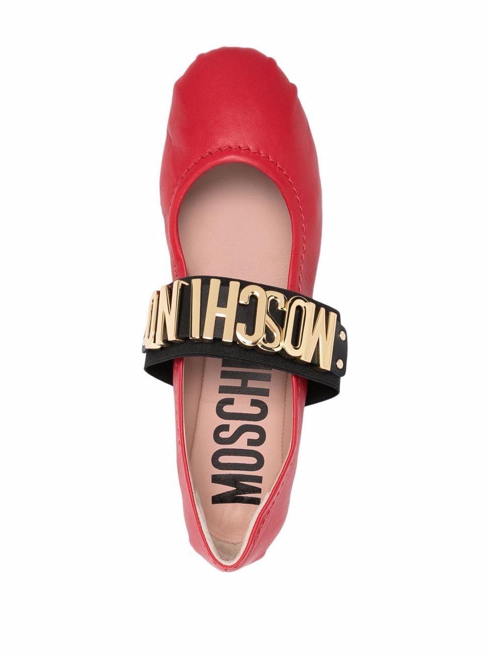 фото Moschino балетки с логотипом