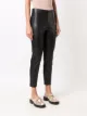 Calvin Klein cropped faux-leather leggings
