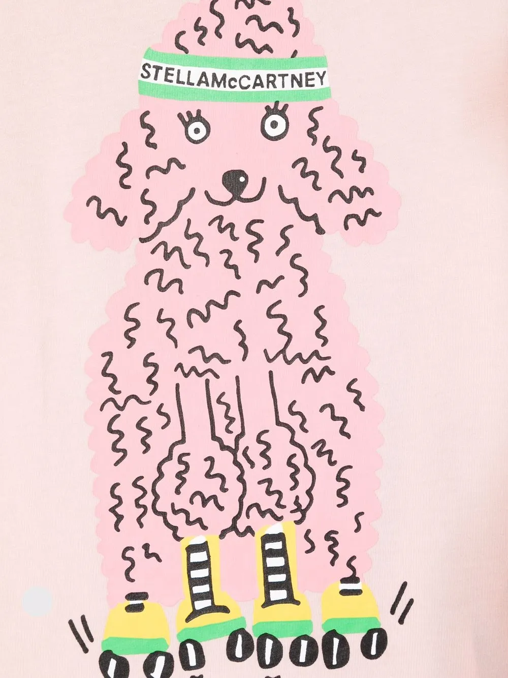 фото Stella mccartney kids футболка skating poodle с логотипом