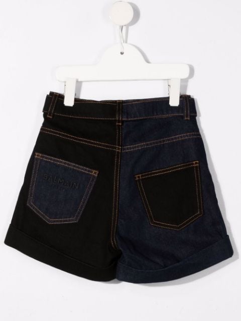 logo-buckle shorts