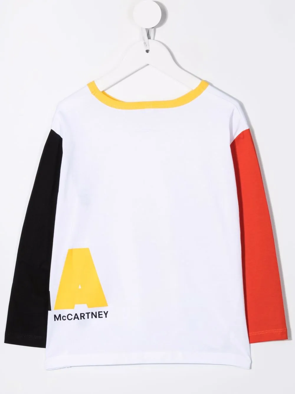 Stella McCartney Kids T-shirt met colourblocking - Wit