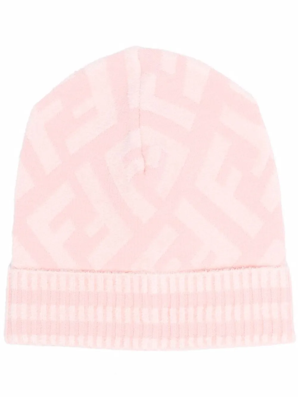 Fendi Kids FF-intarsia knitted beanie
