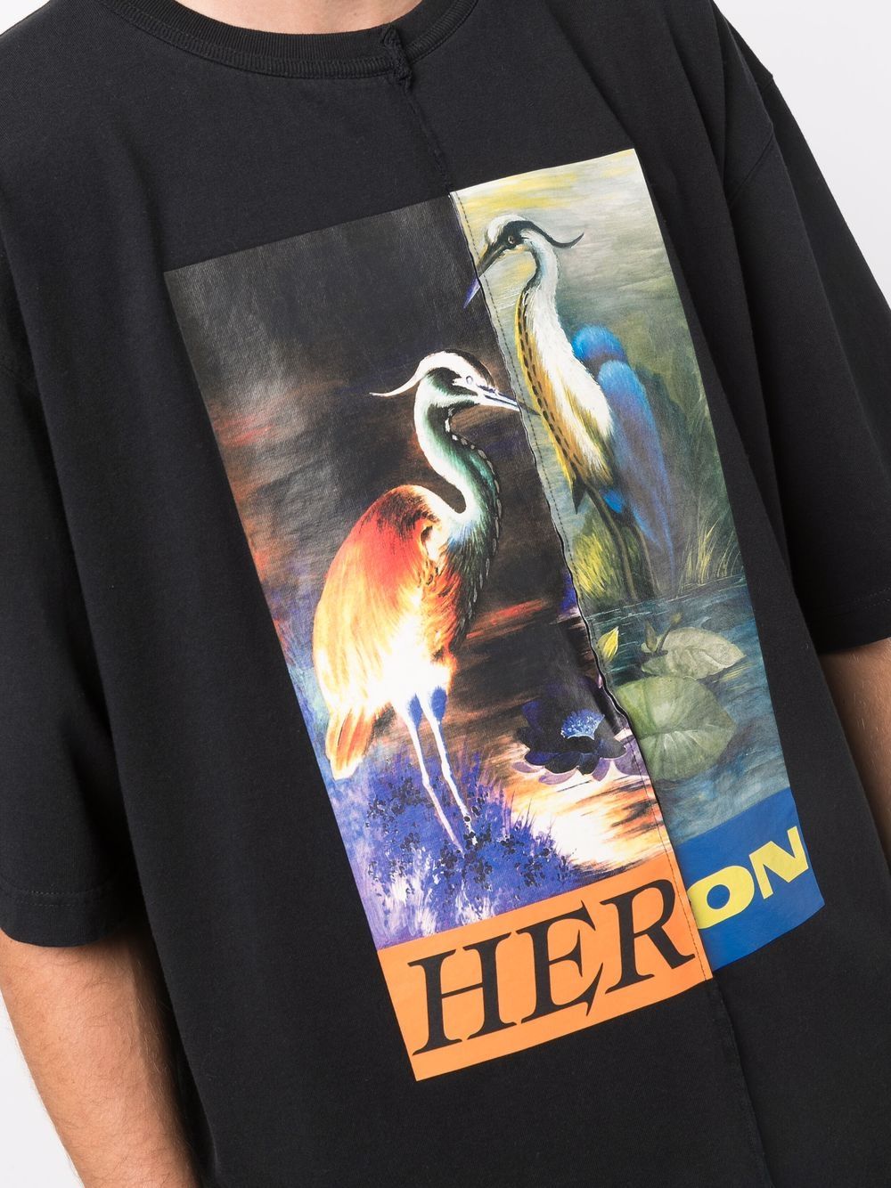 фото Heron preston футболка split с графичным принтом