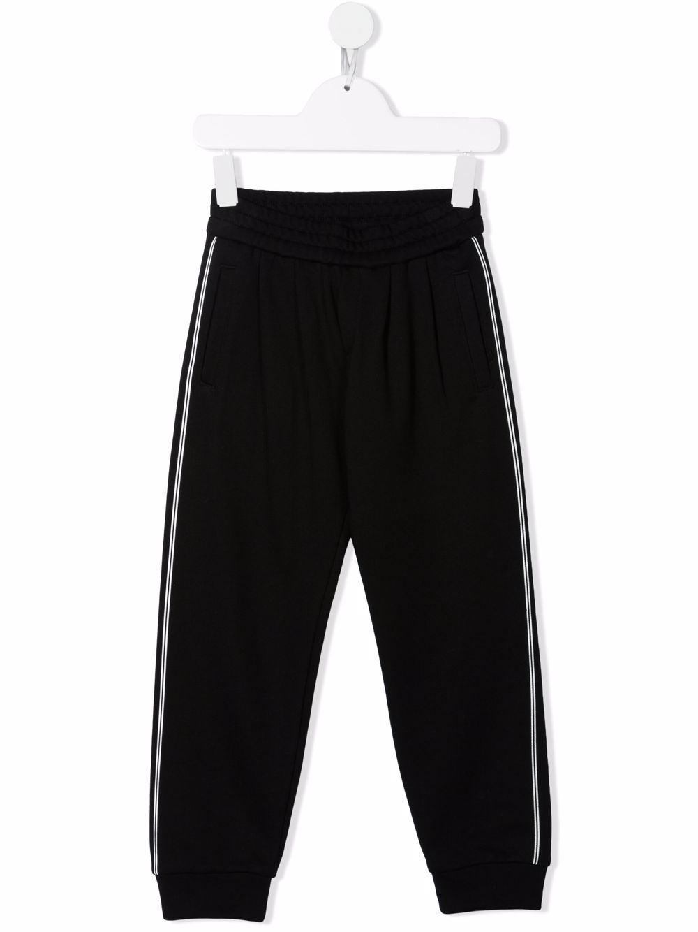 Balmain Kids side stripe-detail track pants - Black