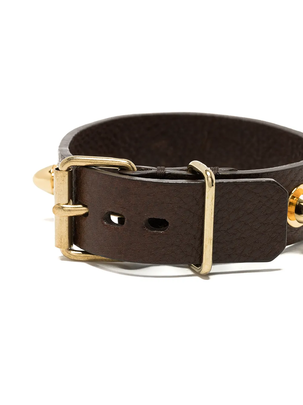 Undercover Stud-detail Leather Cuff In 褐色
