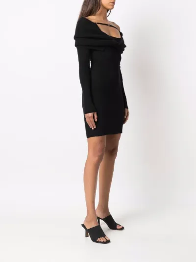 Jacquemus long-sleeve ribbed-knit dress 