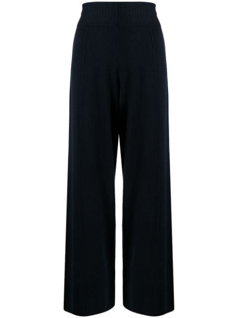 Pringle of Scotland high-waist wide-leg knitted trousers