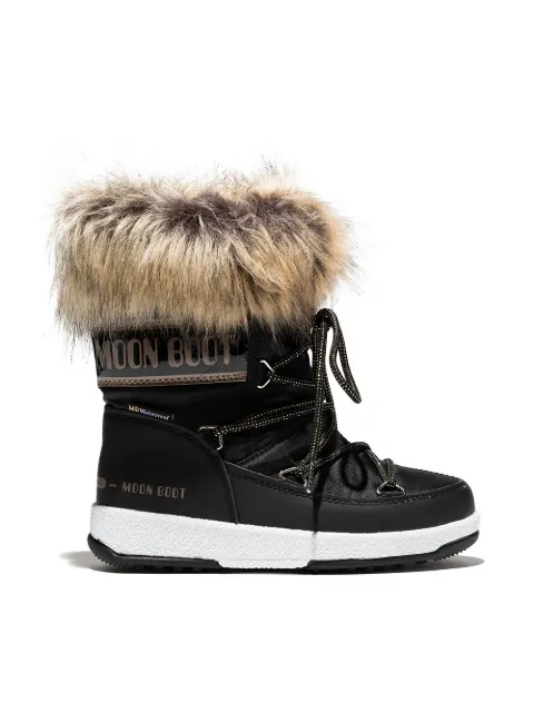 Moon Boot Kids بوت مبطن بفرو صناعي