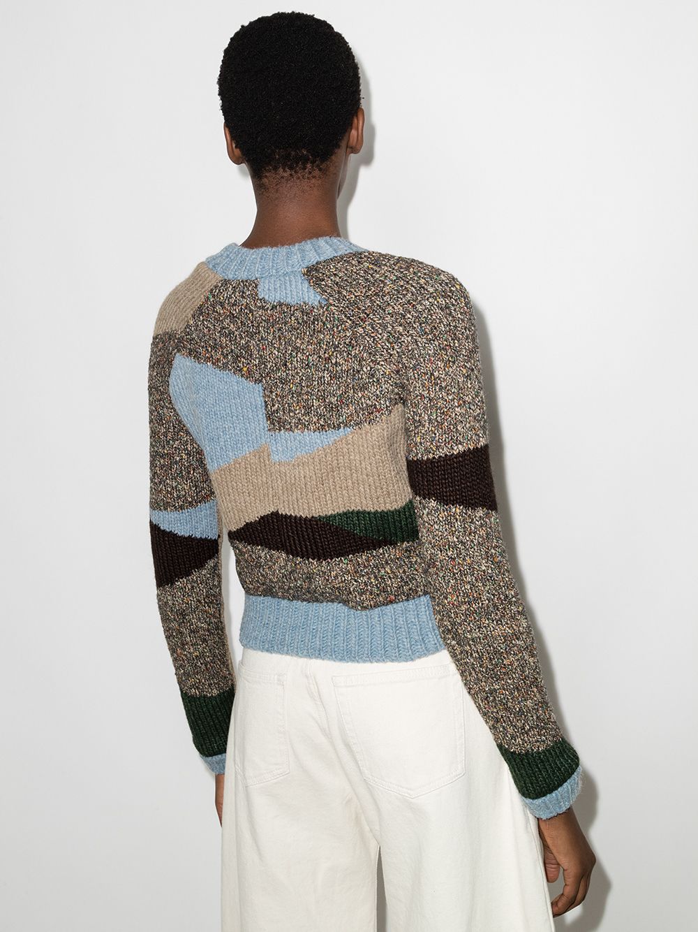 фото Eckhaus latta джемпер handloomed в стиле колор-блок