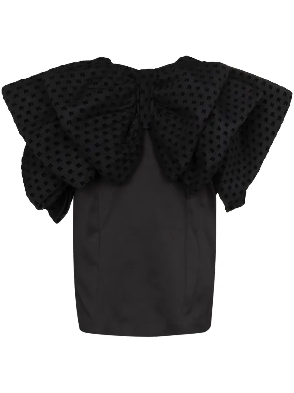 ROTATE BIRGER CHRISTENSEN Natalie オーバーサイズリボン ミニドレス