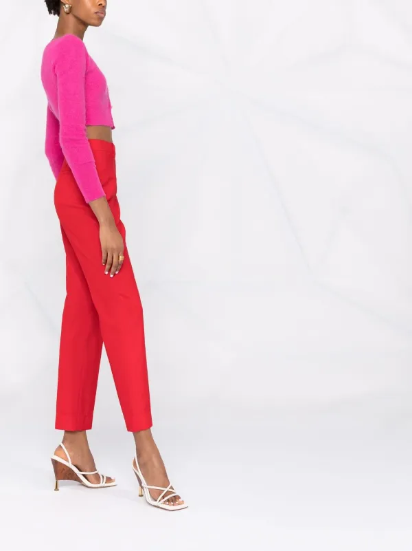 Jacquemus Alzou Cropped V-neck Cardigan 
