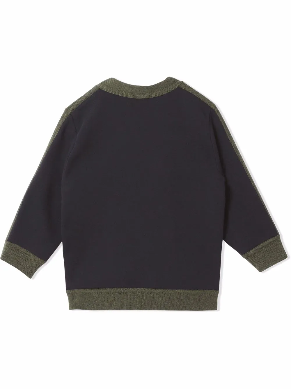 Burberry Embroidered-design Button-fastening Cardigan In Green