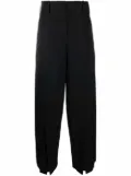 JW Anderson split-hem wide-leg trousers - Black