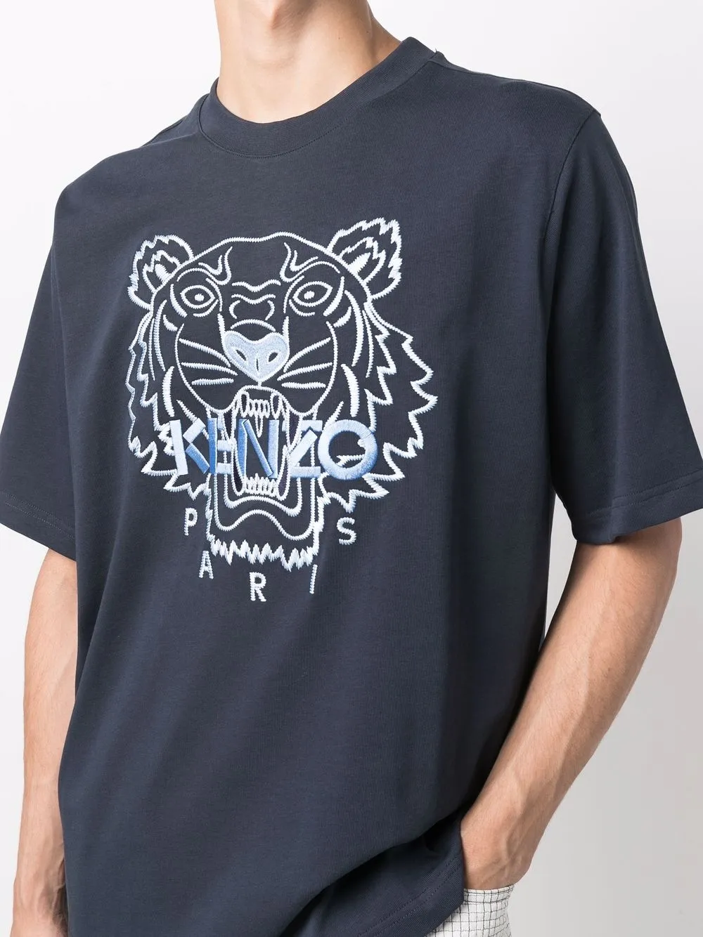 фото Kenzo футболка с вышивкой tiger