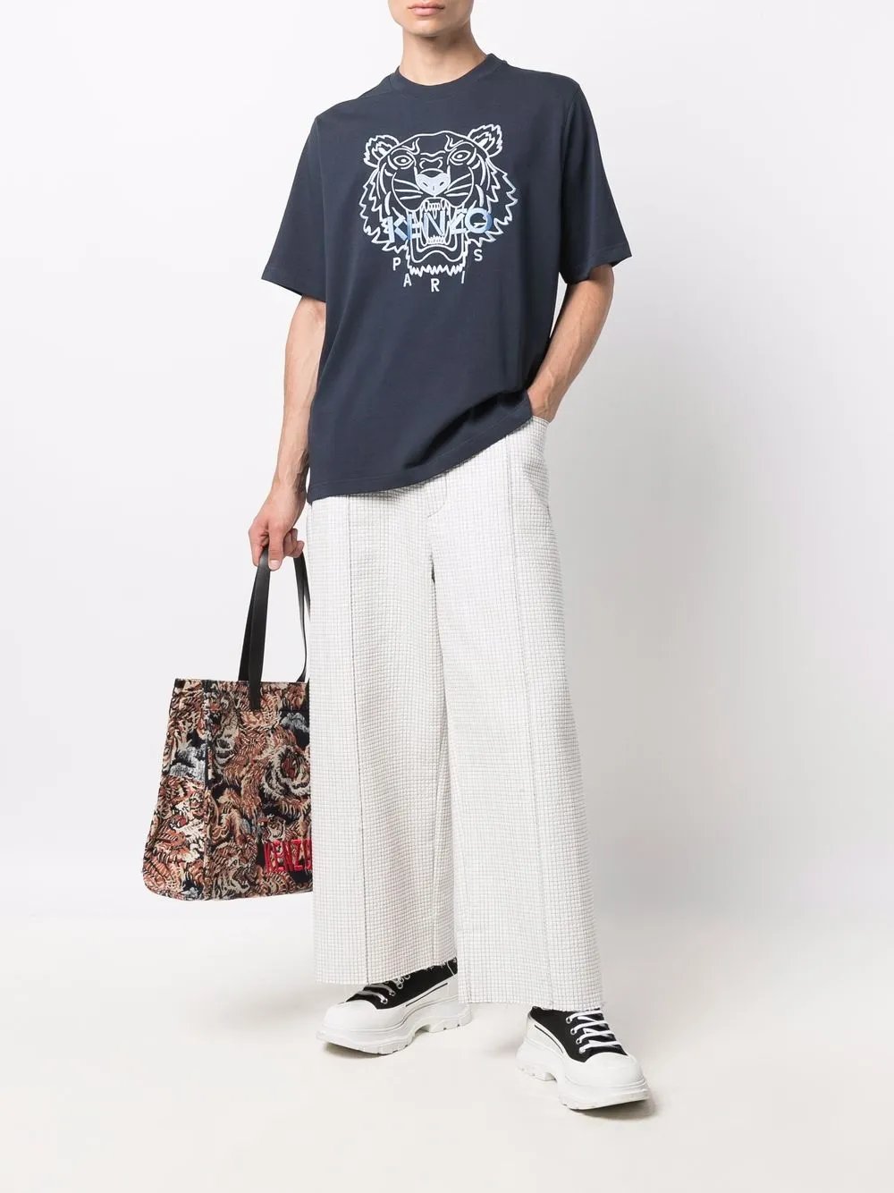 фото Kenzo футболка с вышивкой tiger