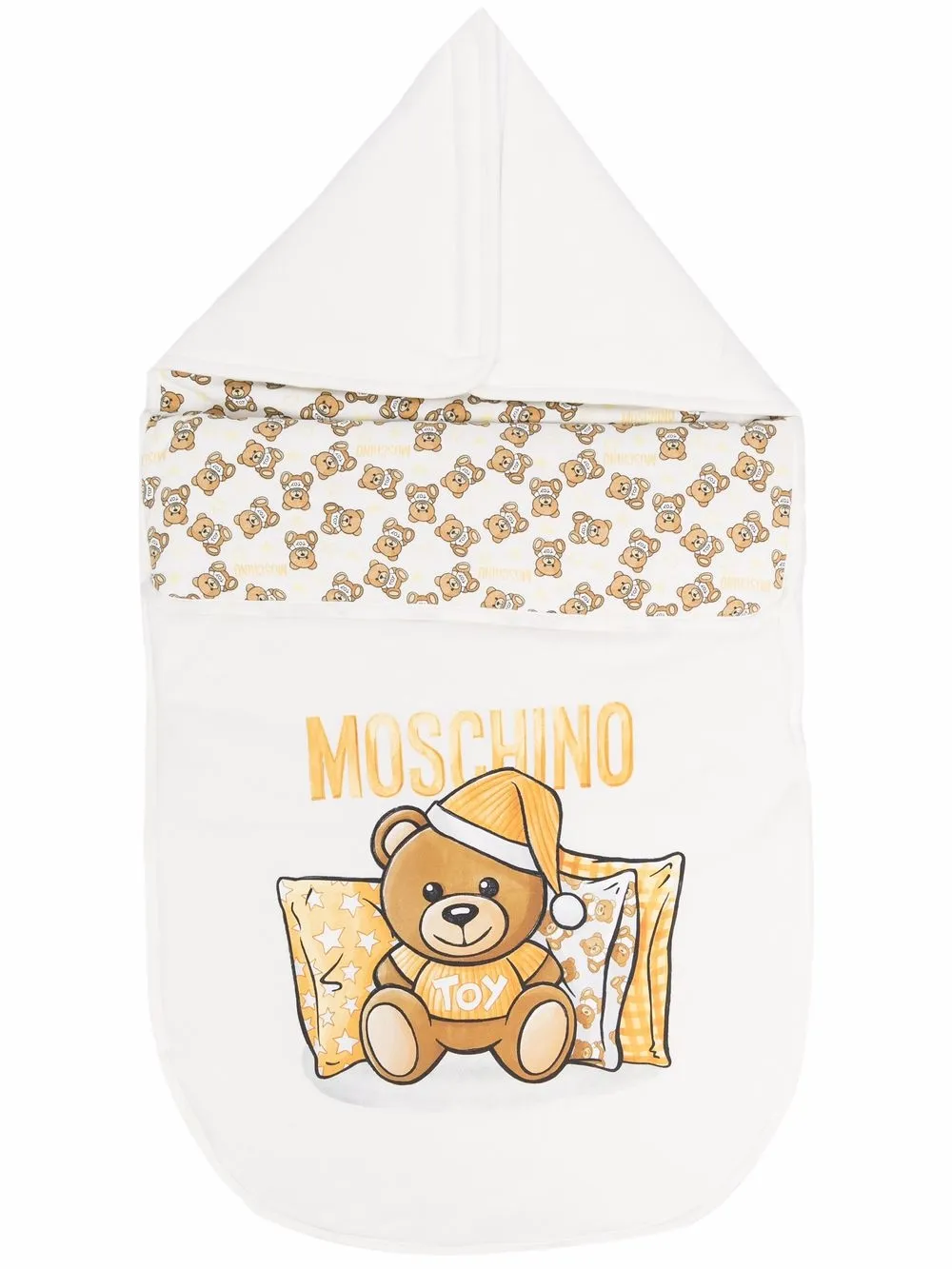 Moschino Kids конверт Teddy Bear с логотипом