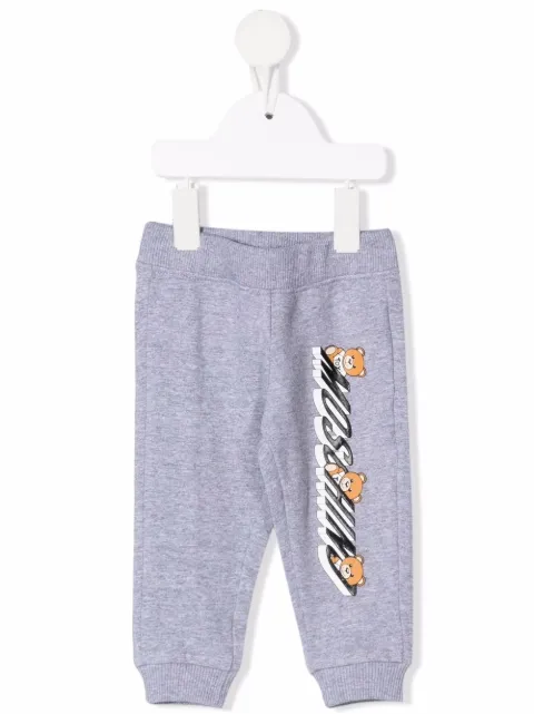 Moschino Kids logo-print cotton track pants