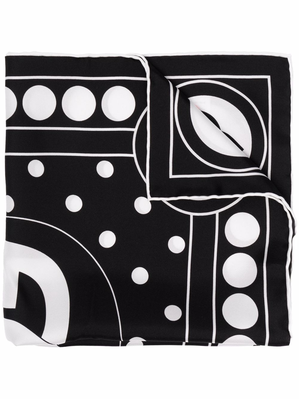 фото Dolce & gabbana шелковый платок с абстрактным принтом