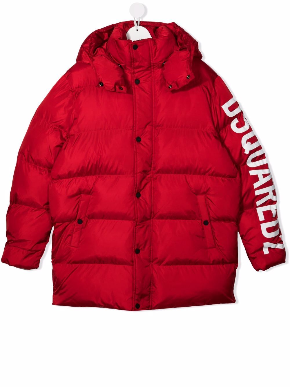 фото Dsquared2 kids пуховик с логотипом