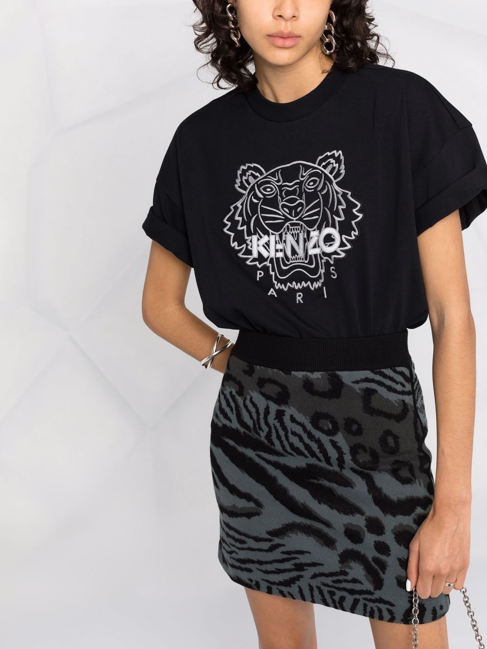 фото Kenzo футболка с вышивкой tiger