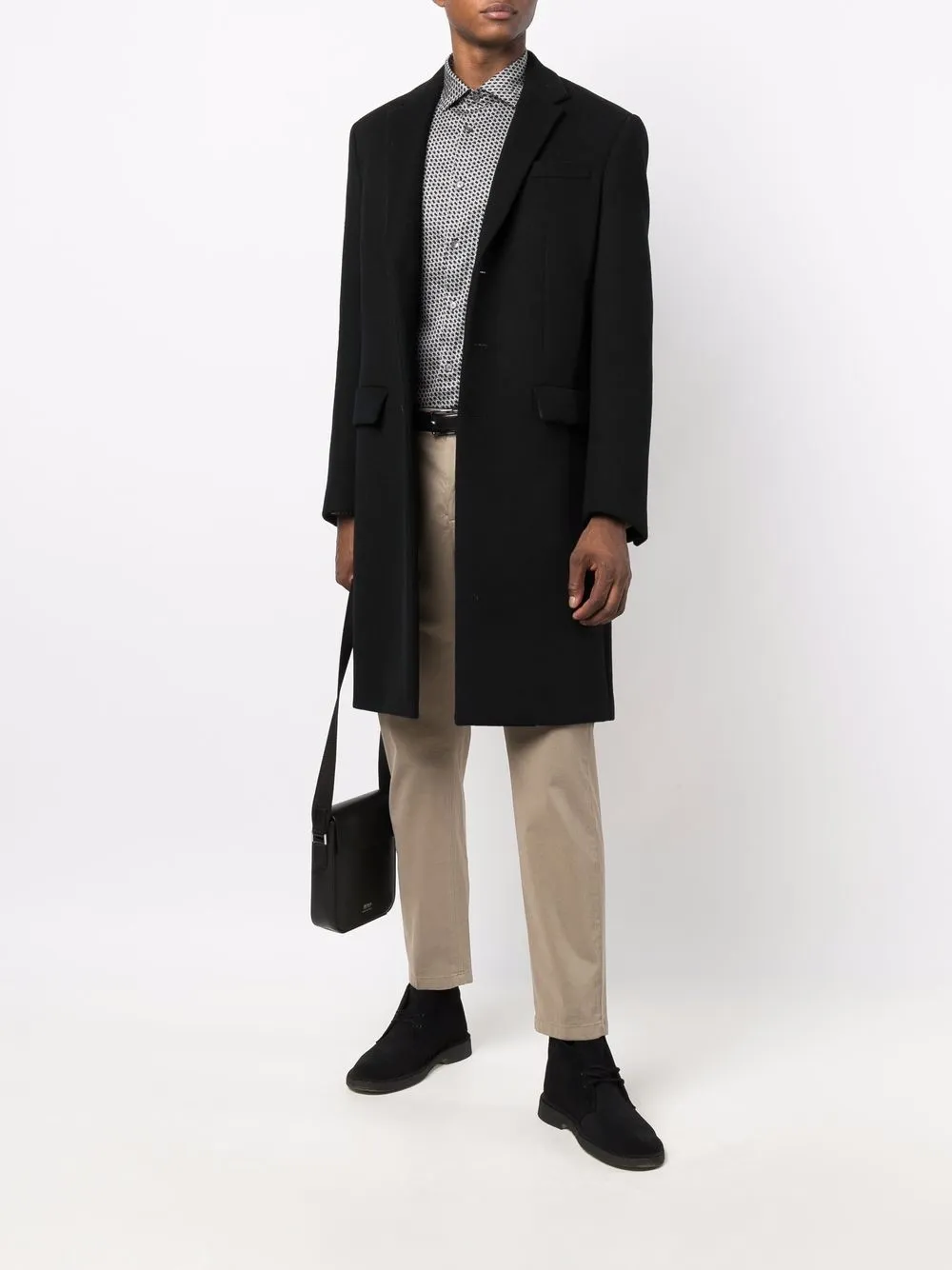 фото Emporio armani рубашка с геометричным принтом