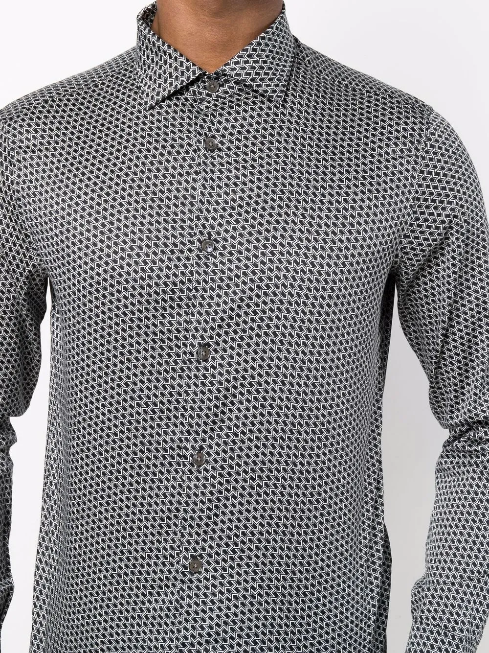 фото Emporio armani рубашка с геометричным принтом
