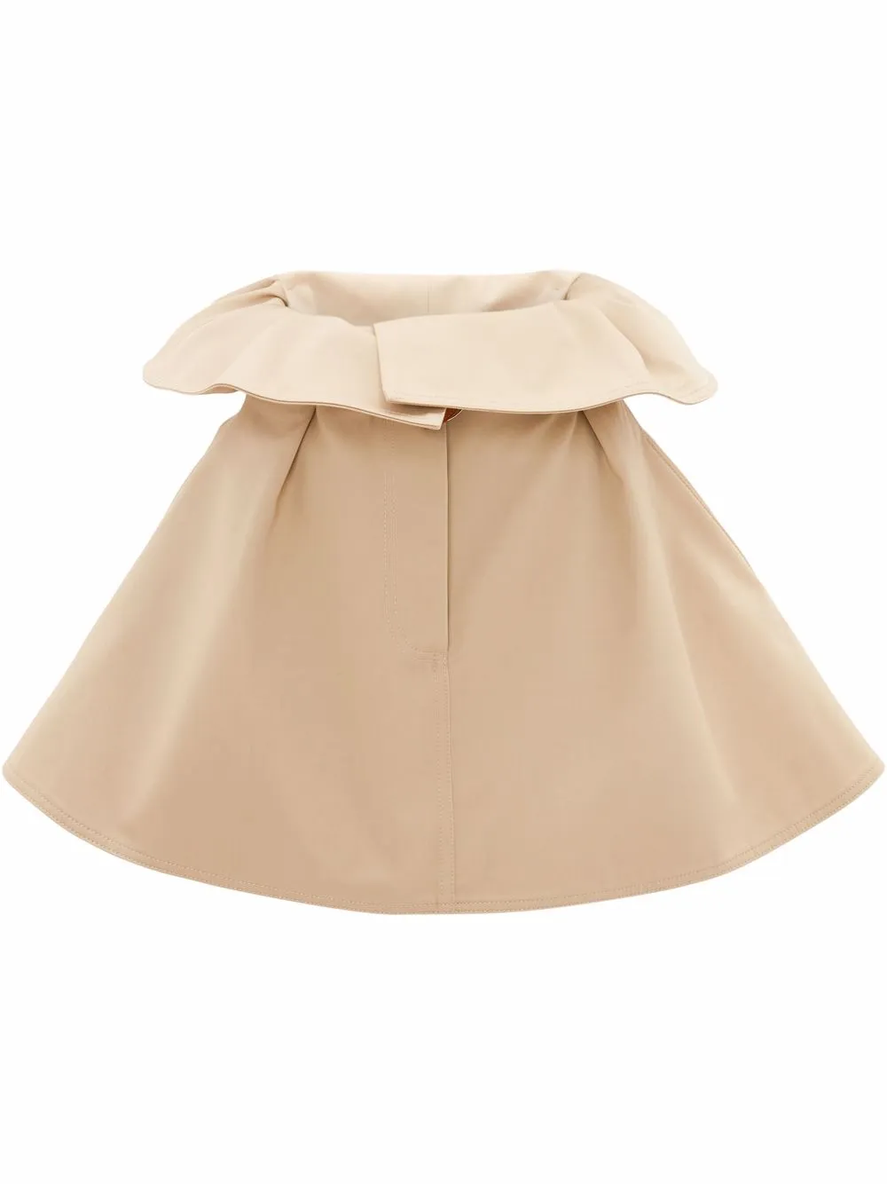 paperbag-waist belted skirt