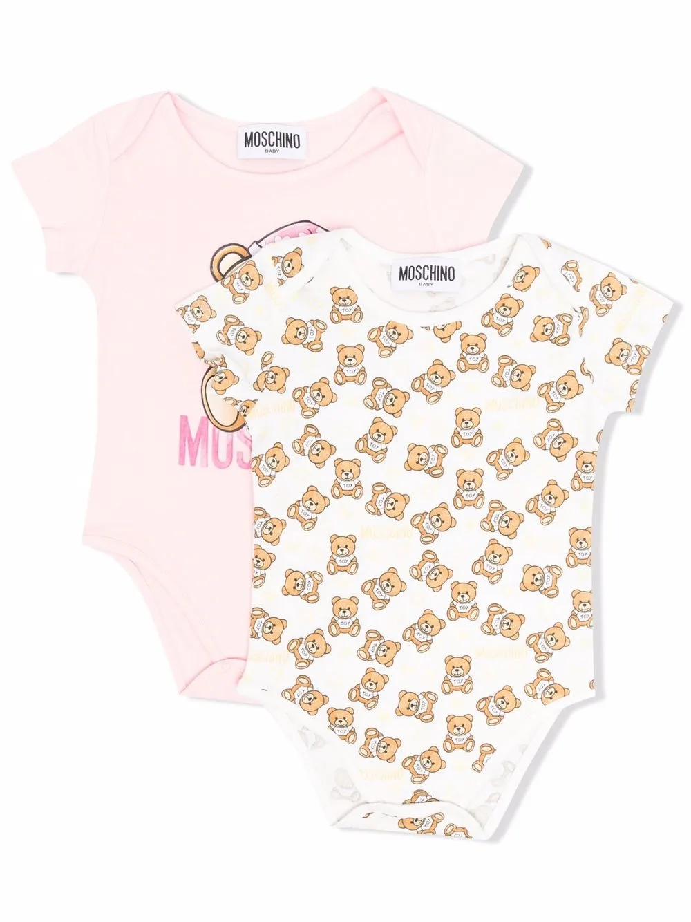 фото Moschino kids комплект teddy bear из двух комбинезонов