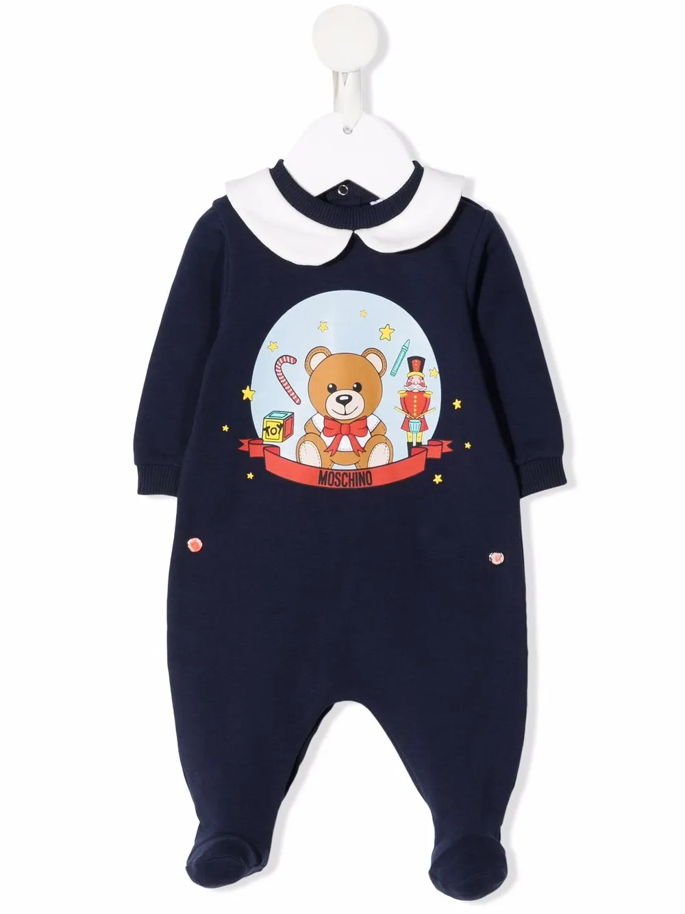 

Moschino Kids pijama manga larga con estampado gráfico - Azul