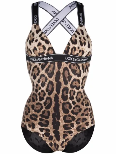 dolce gabbana leopard swimsuit