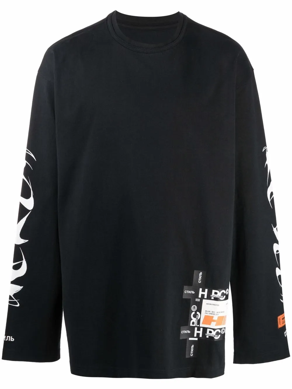фото Heron preston футболка с длинными рукавами и логотипом