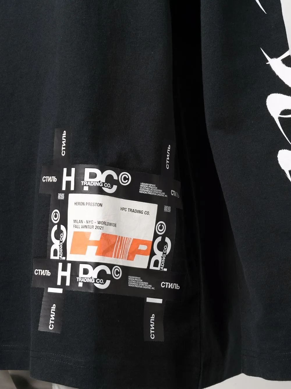 фото Heron preston футболка с длинными рукавами и логотипом