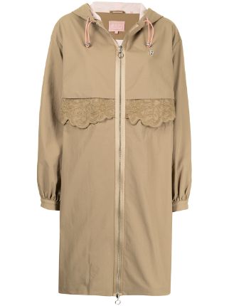 BAPY BY *A BATHING APE® floral-embroidered Parka Coat - Farfetch