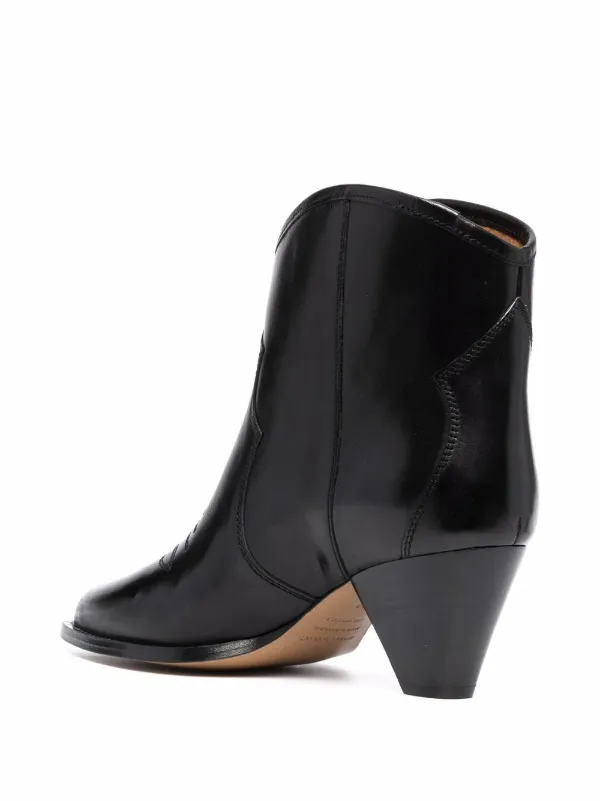 Isabel Marant black embroidered ankle 