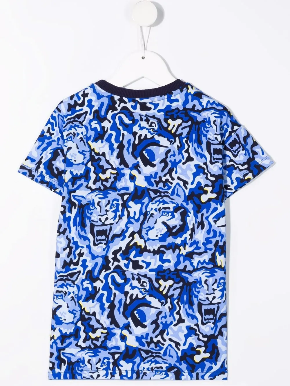 Kenzo Kids T-shirt met geborduurd logo - Blauw