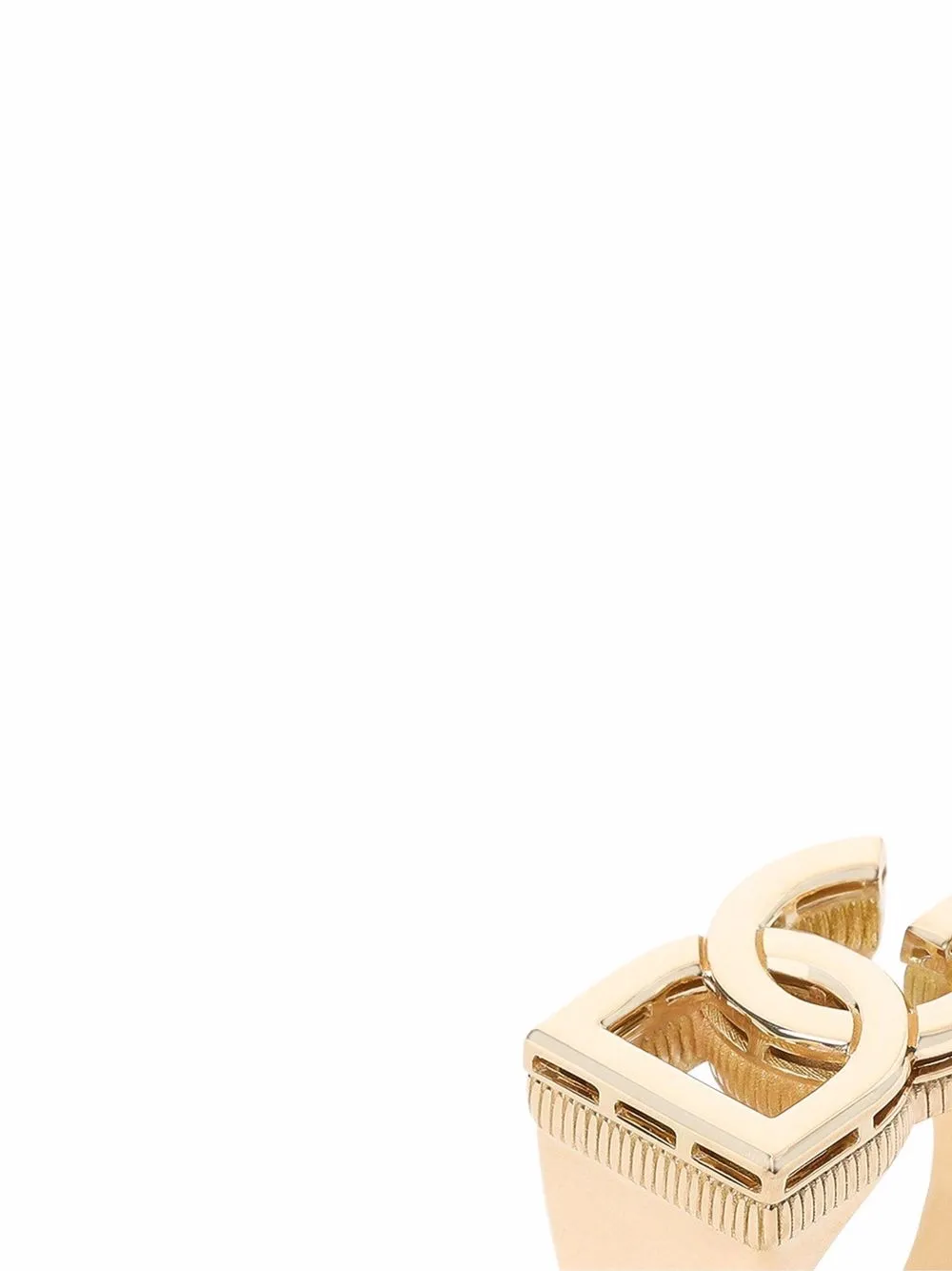 фото Dolce & gabbana кольцо из желтого золота с логотипом