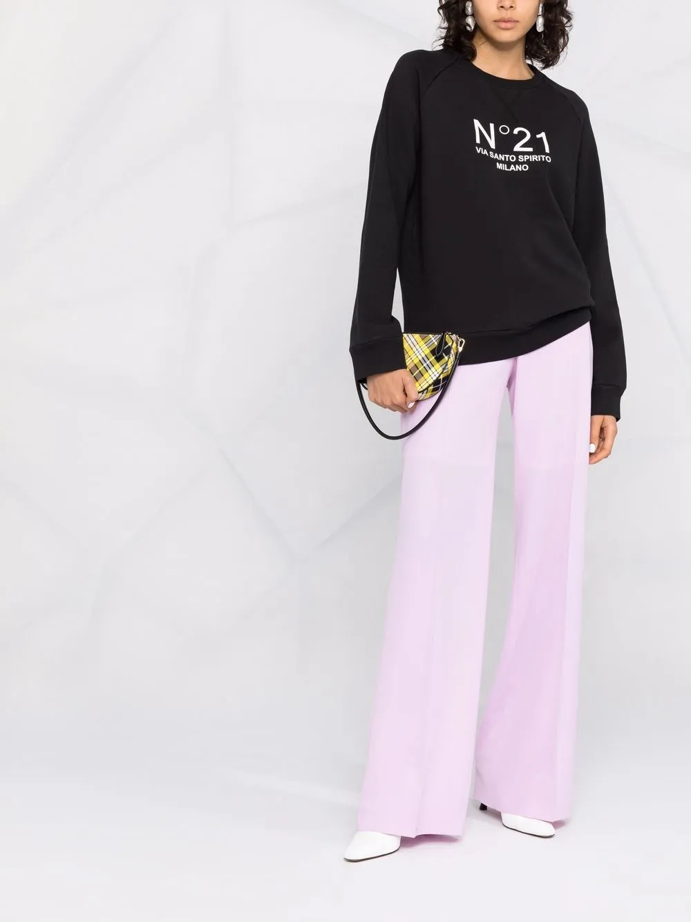  Nº21 Sweatshirt Mit Logo   Schwarz 