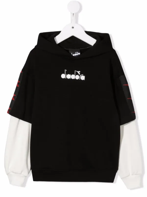 Diadora Junior Felpa a Strati Con Scritta - Farfetch