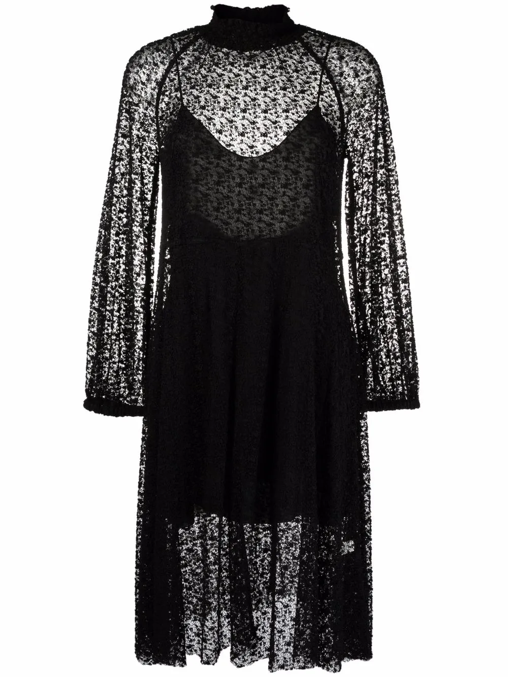 

Forte Forte floral-lace shift dress - Black