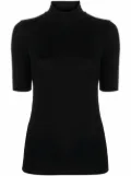Majestic Filatures roll-neck knitted top - Black
