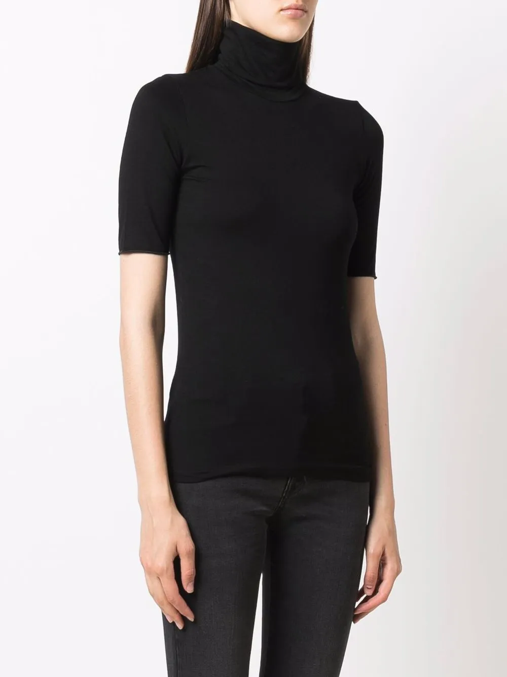 Majestic Filatures Gebreide top Zwart